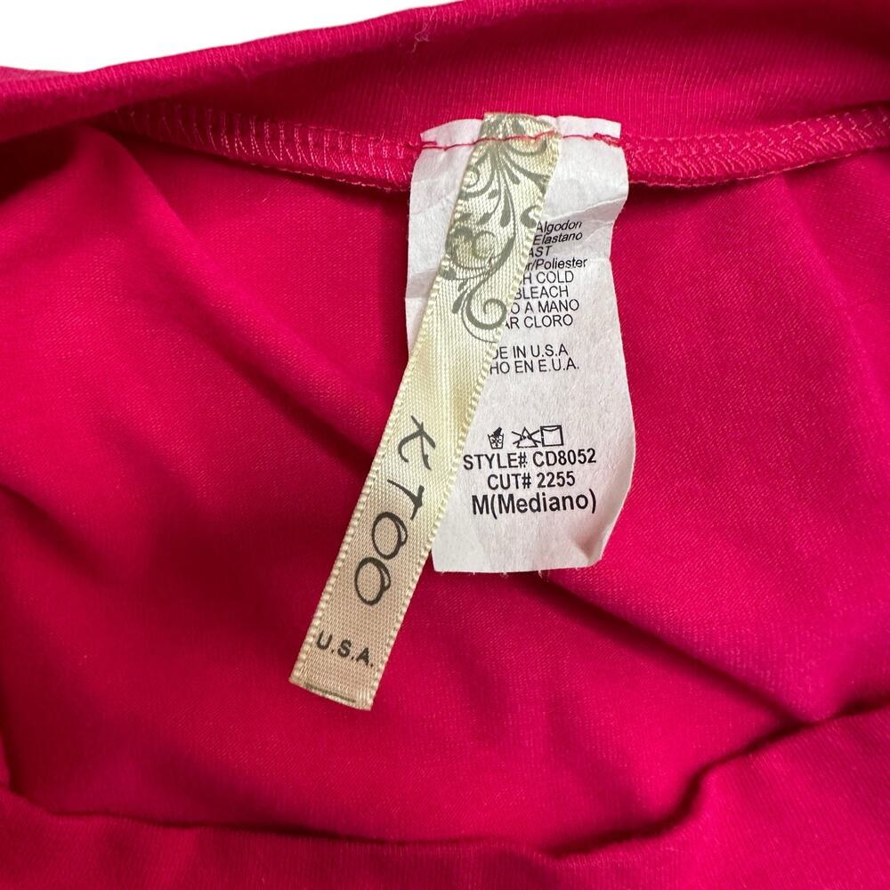 KTOO Hot Pink Sleeveless Shirt With Tulle Skirt Attached Medium Punk Grunge - Picture 5 of 5